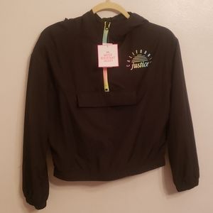 Girl's Justice wind breaker pullover jacket